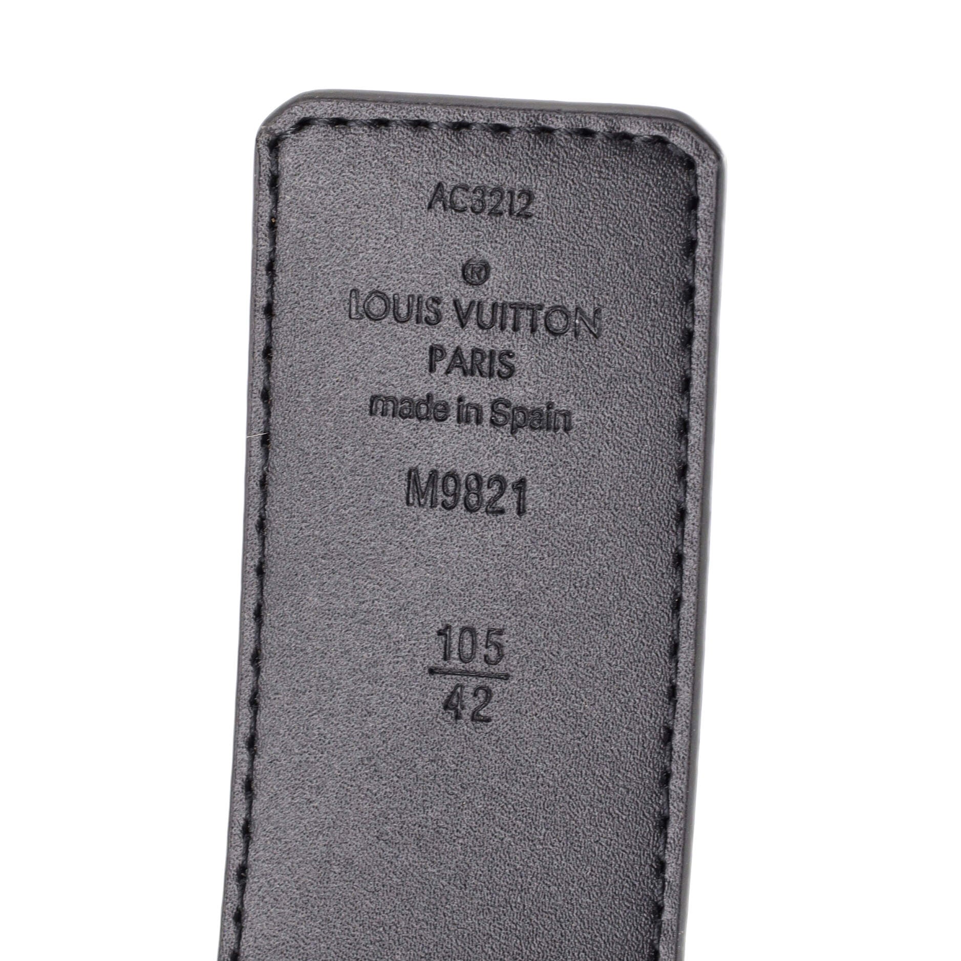 LV Initiales Reversible Belt Monogram Canvas and Leather Wide 105