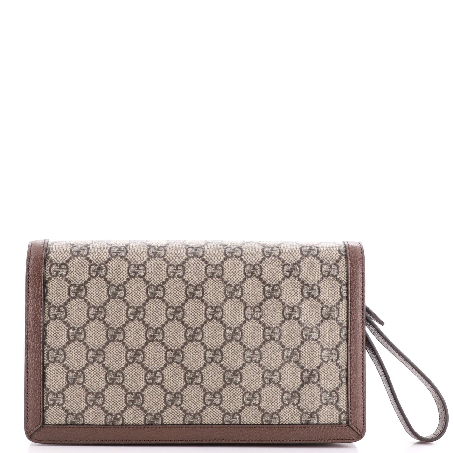 Dionysus Wristlet Clutch GG Coated Canvas with Leather
