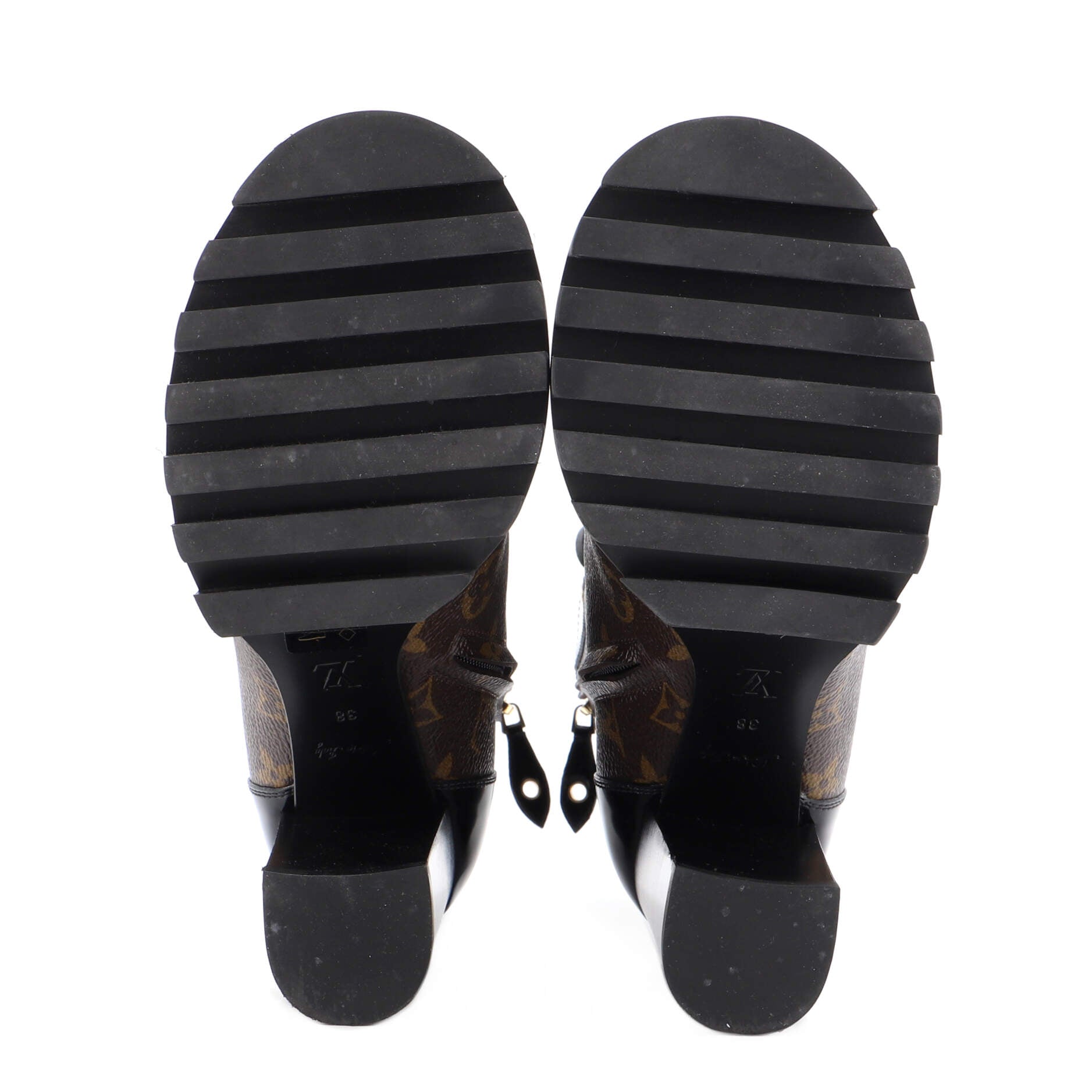 Women's Star Trail Ankle Boots Monogram Canvas with Patent
