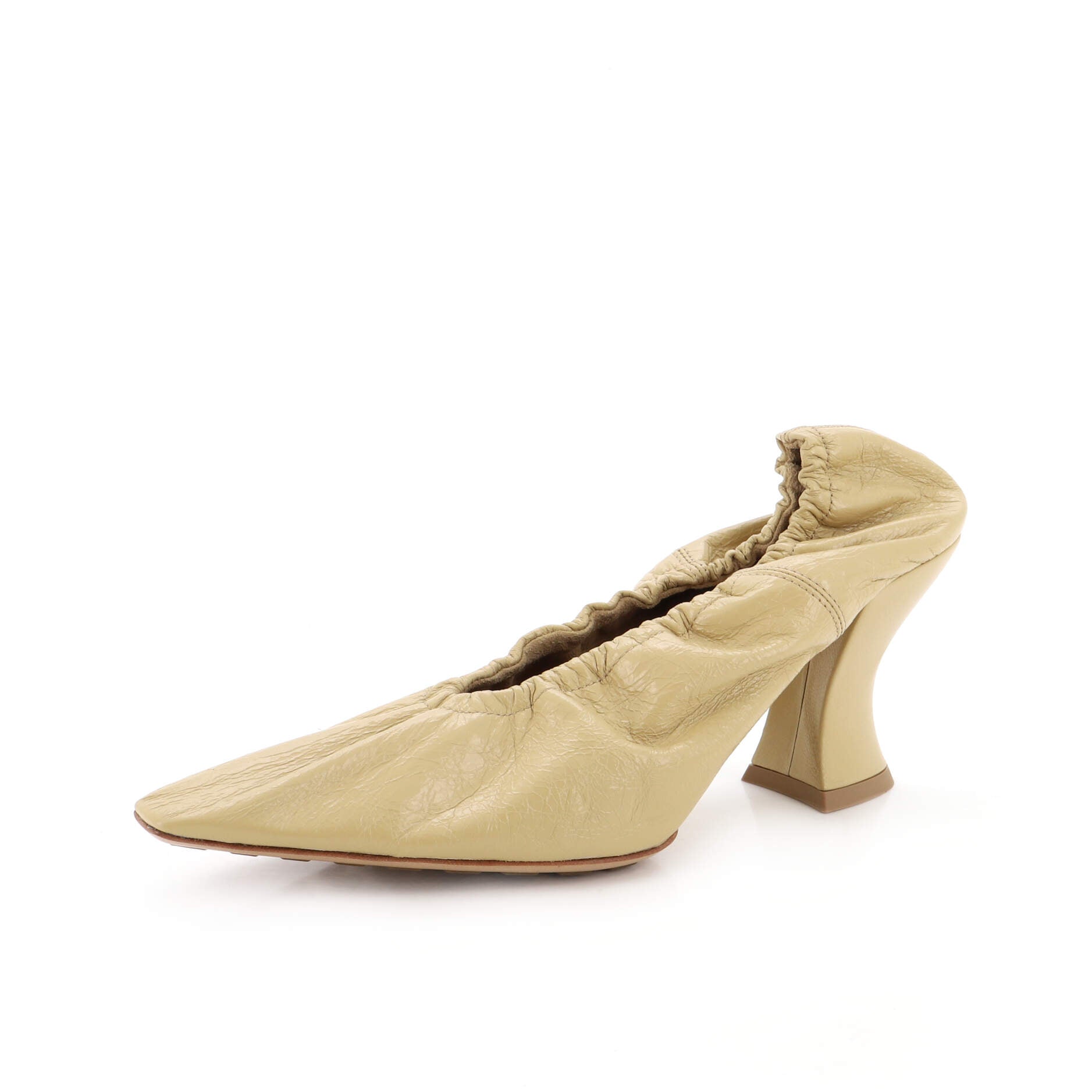 Women's Square-Toe Pumps Crushed Leather 75