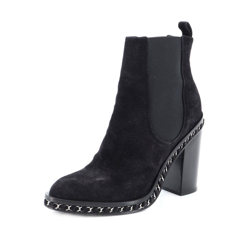 Women's Chain Around Ankle Boots Suede