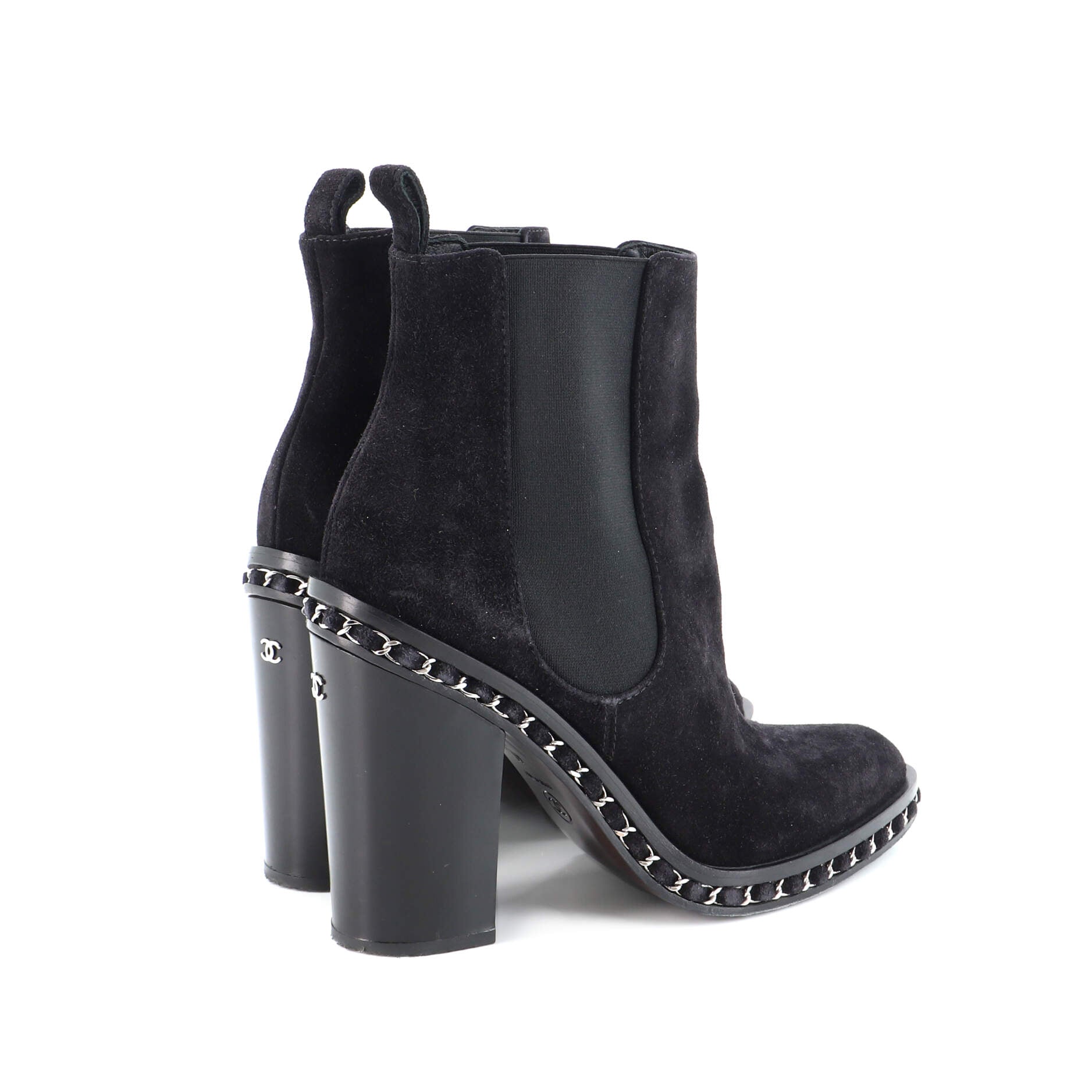 Women's Chain Around Ankle Boots Suede