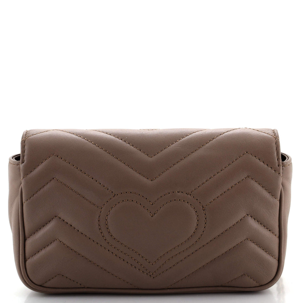 GG Marmont Flap Bag Matelasse Leather Super Mini