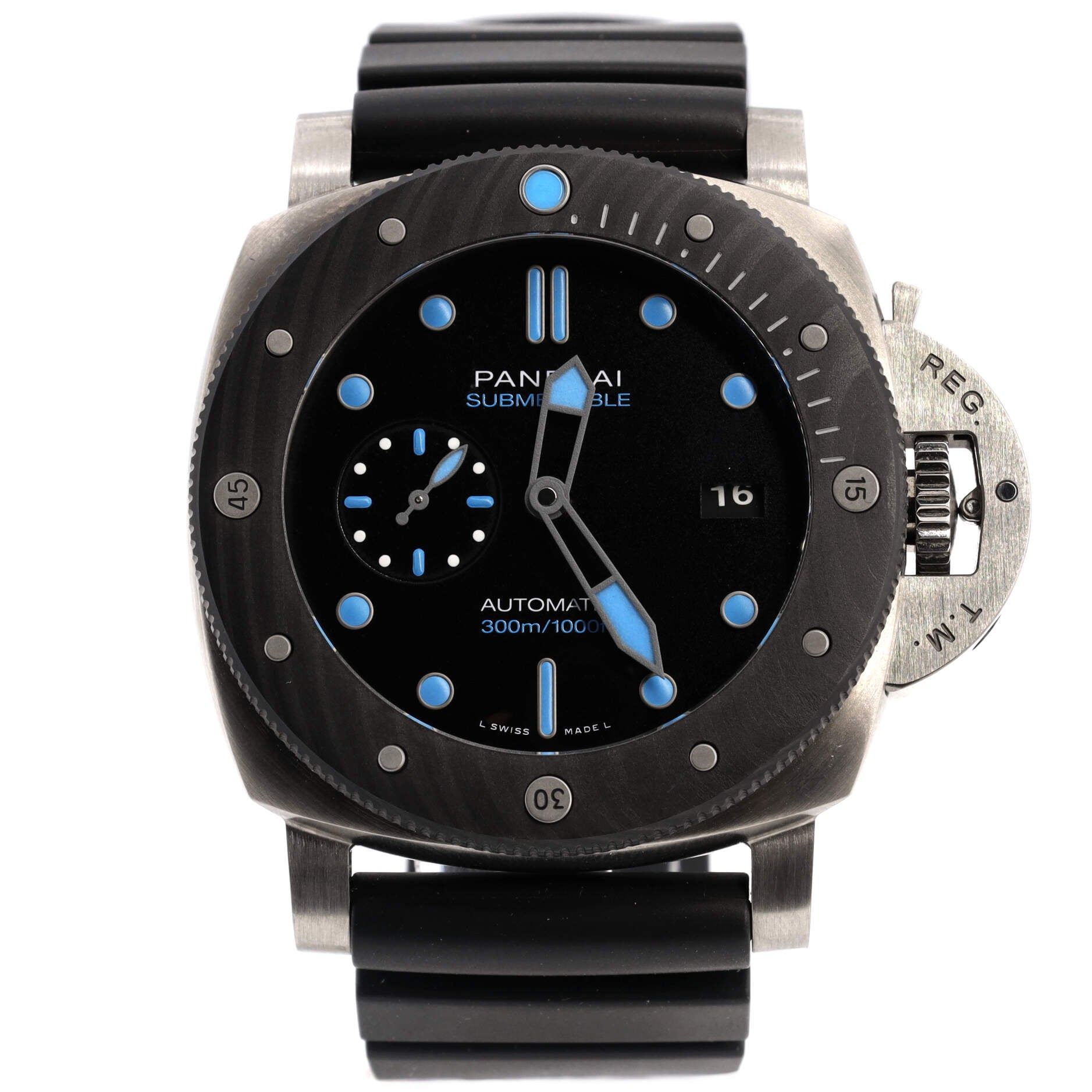Submersible BMG-TECH Automatic Watch Polycarbonate and Titanium with Rubber 47