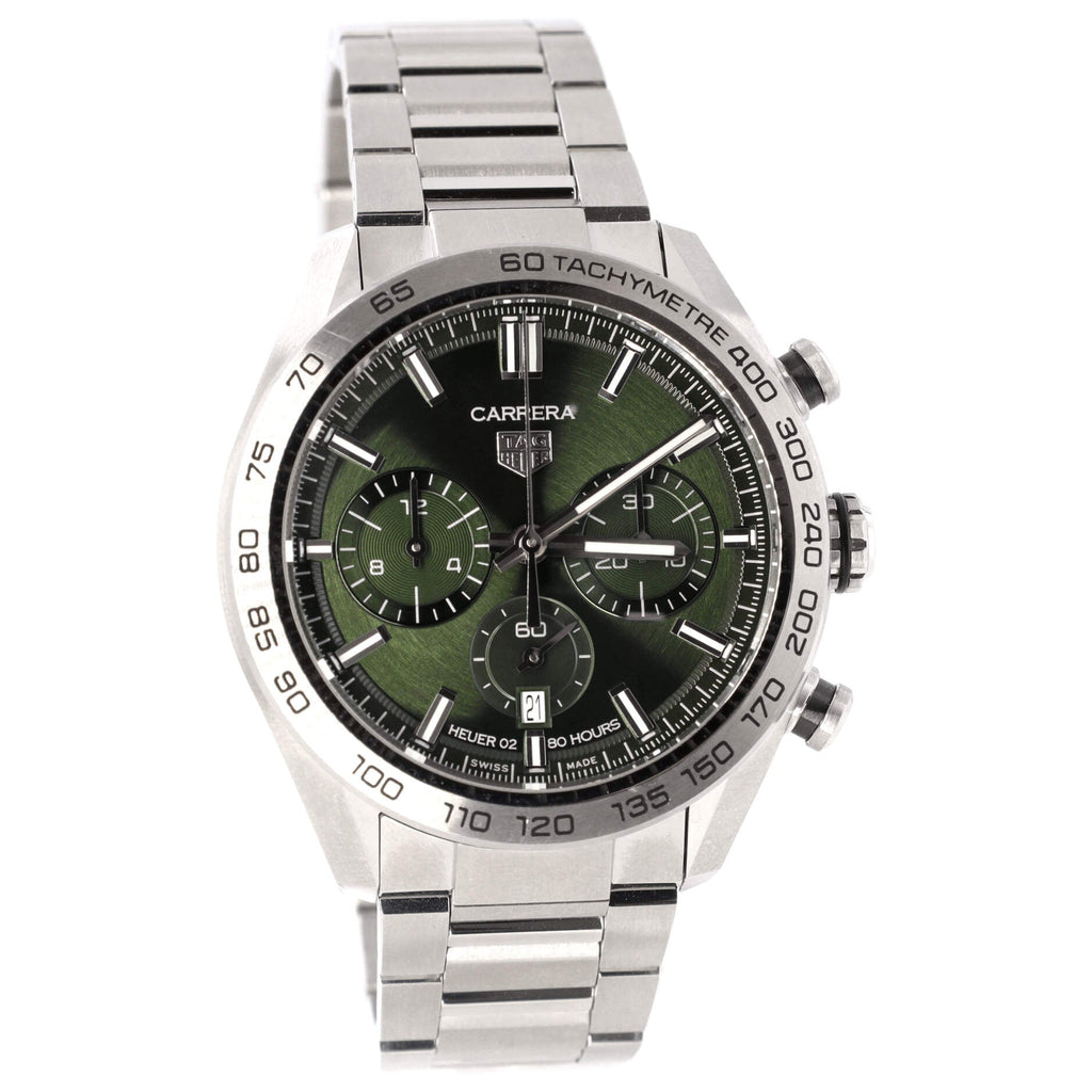 Carrera Calibre Heuer 02 Chronograph Automatic Watch Stainless Steel 44