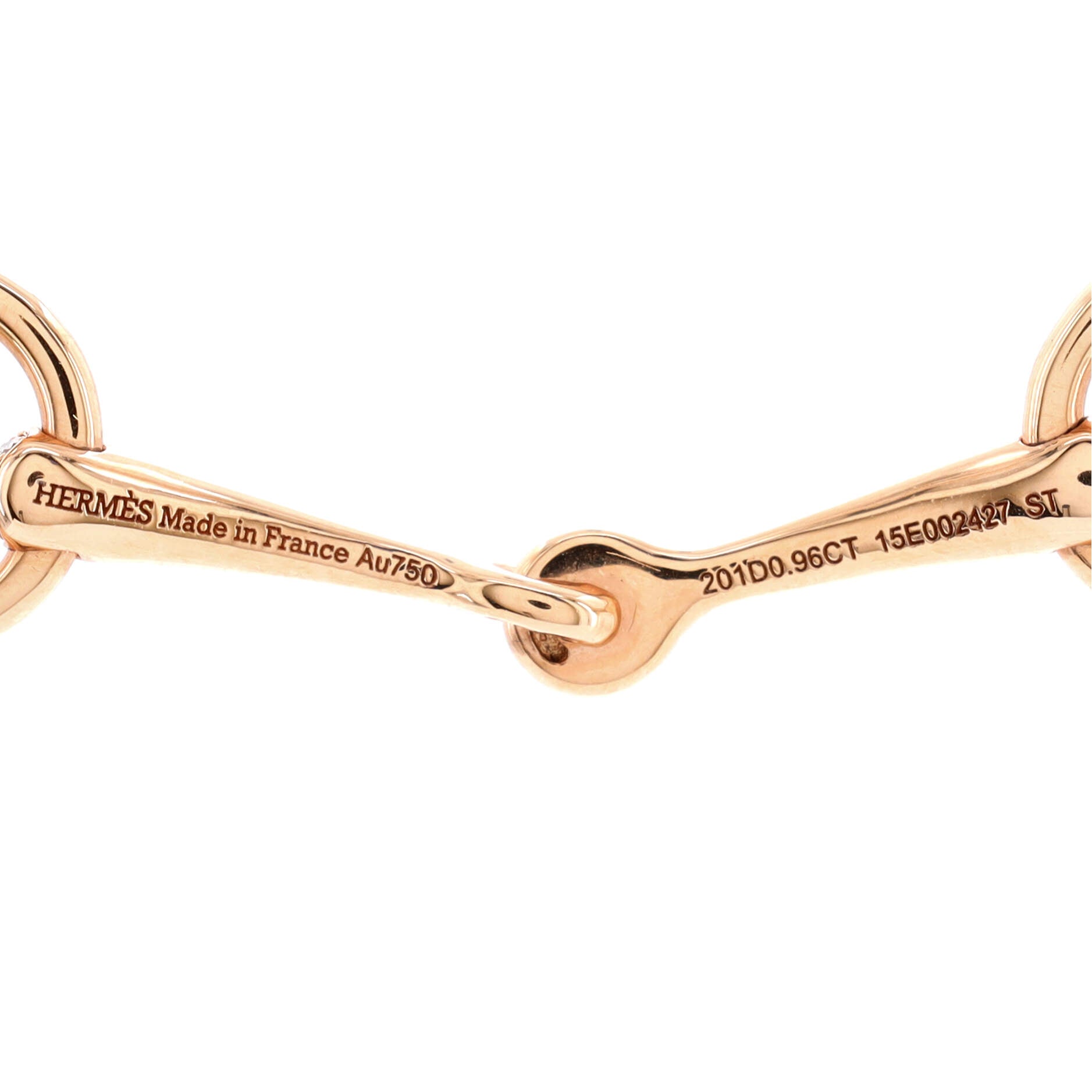 Filet d'Or Necklace 18K Rose Gold and Diamonds Very Small