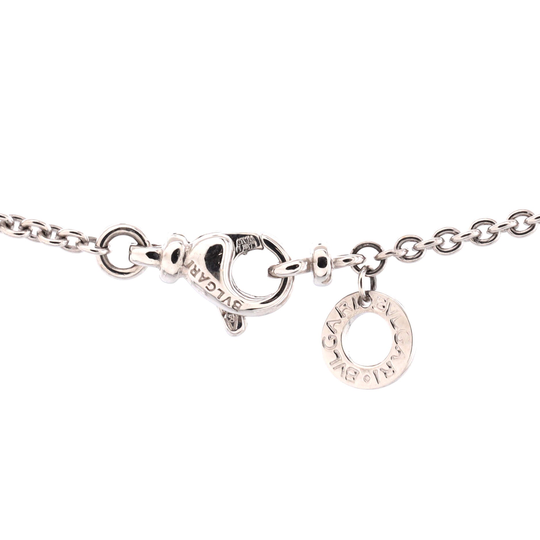 Latin Cross Necklace 18K White Gold and Diamonds