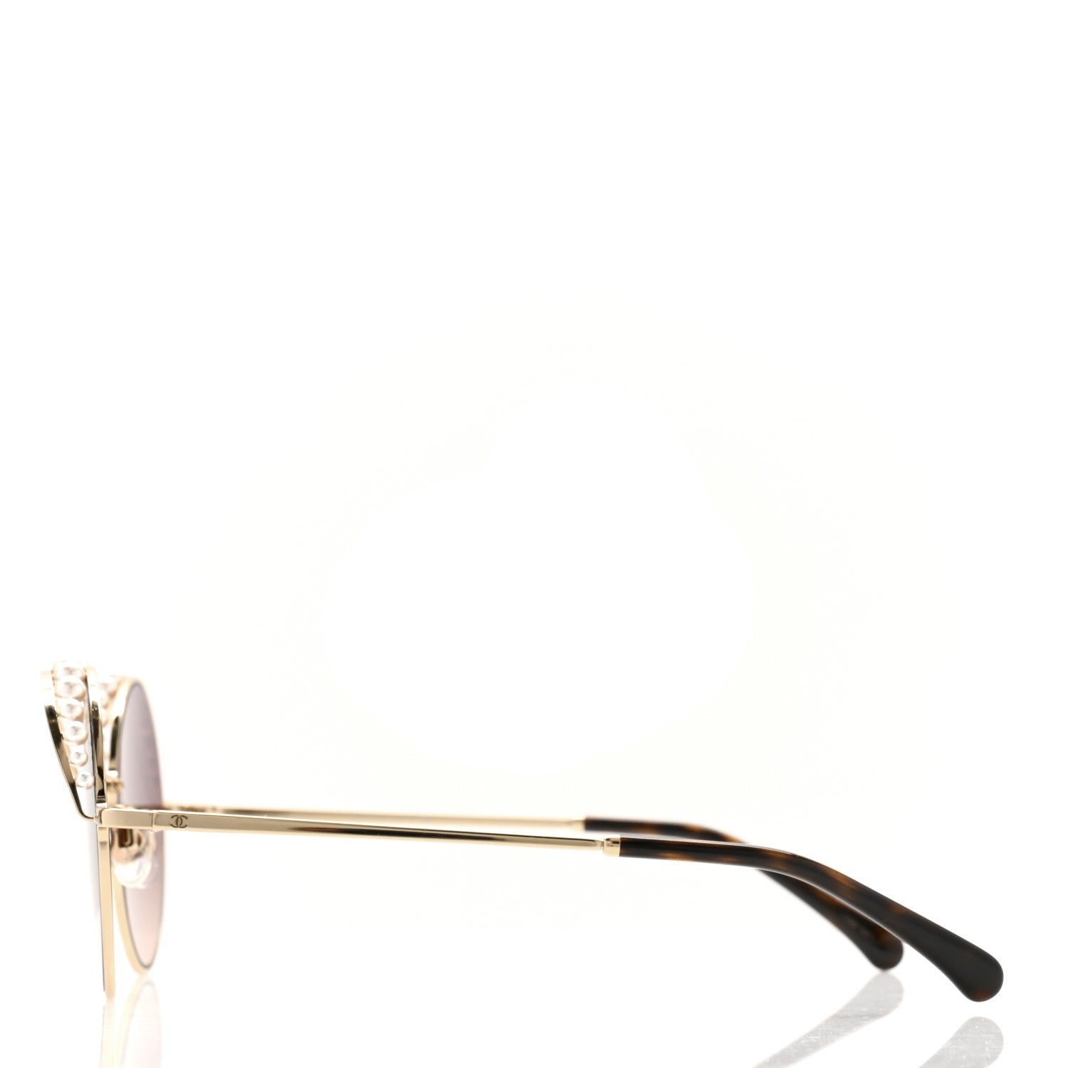 Pearl Round Sunglasses 4234-H Light Brown
