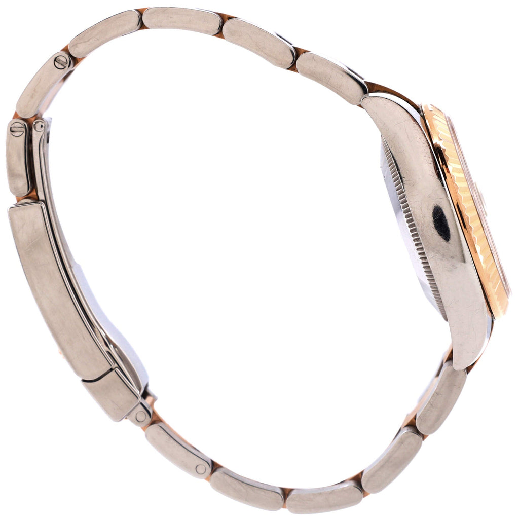 Oyster Perpetual Datejust Automatic Watch Stainless Steel and Rose Gold with Diamond Markers 31
