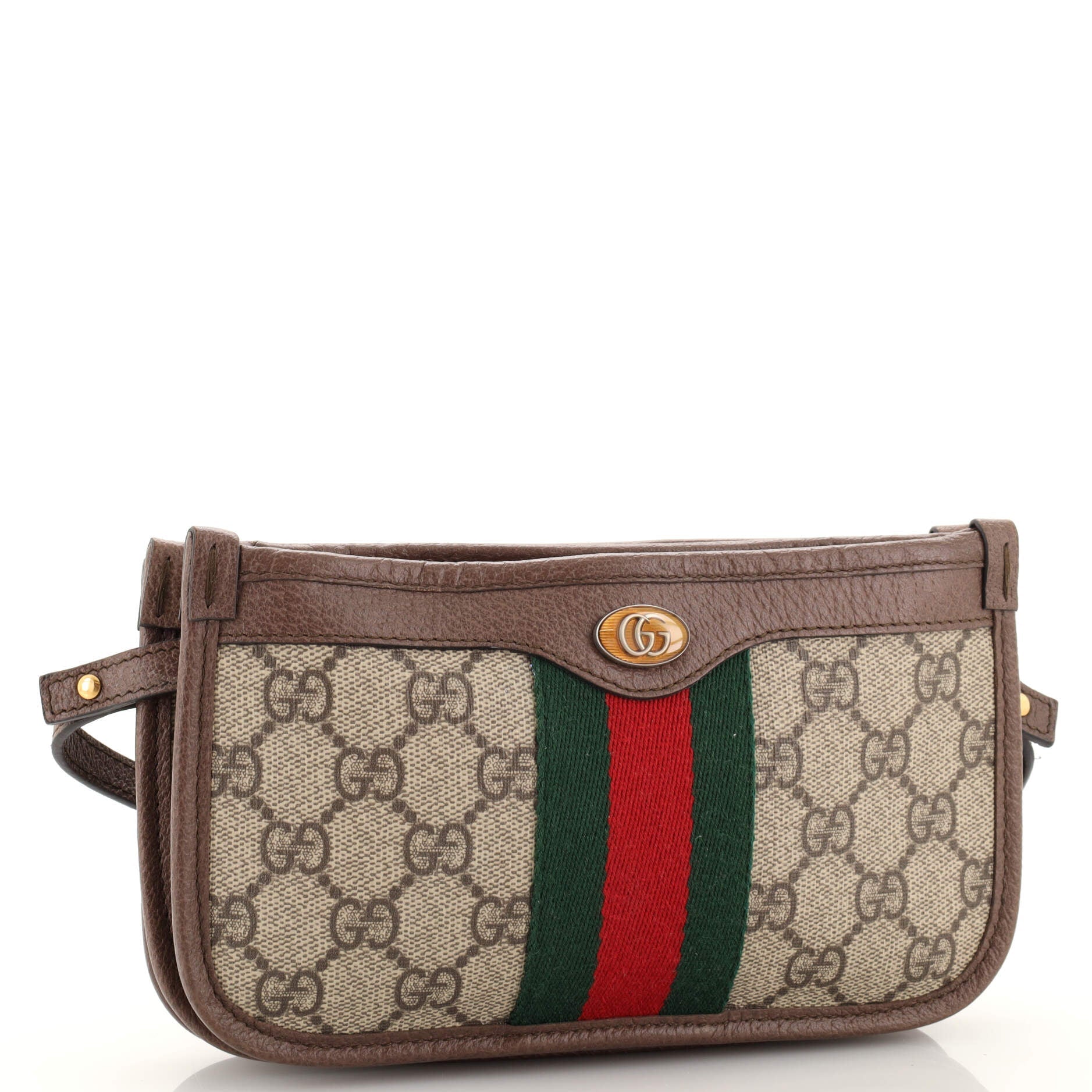 Ophidia Triple Flat Crossbody Bag GG Coated Canvas Mini