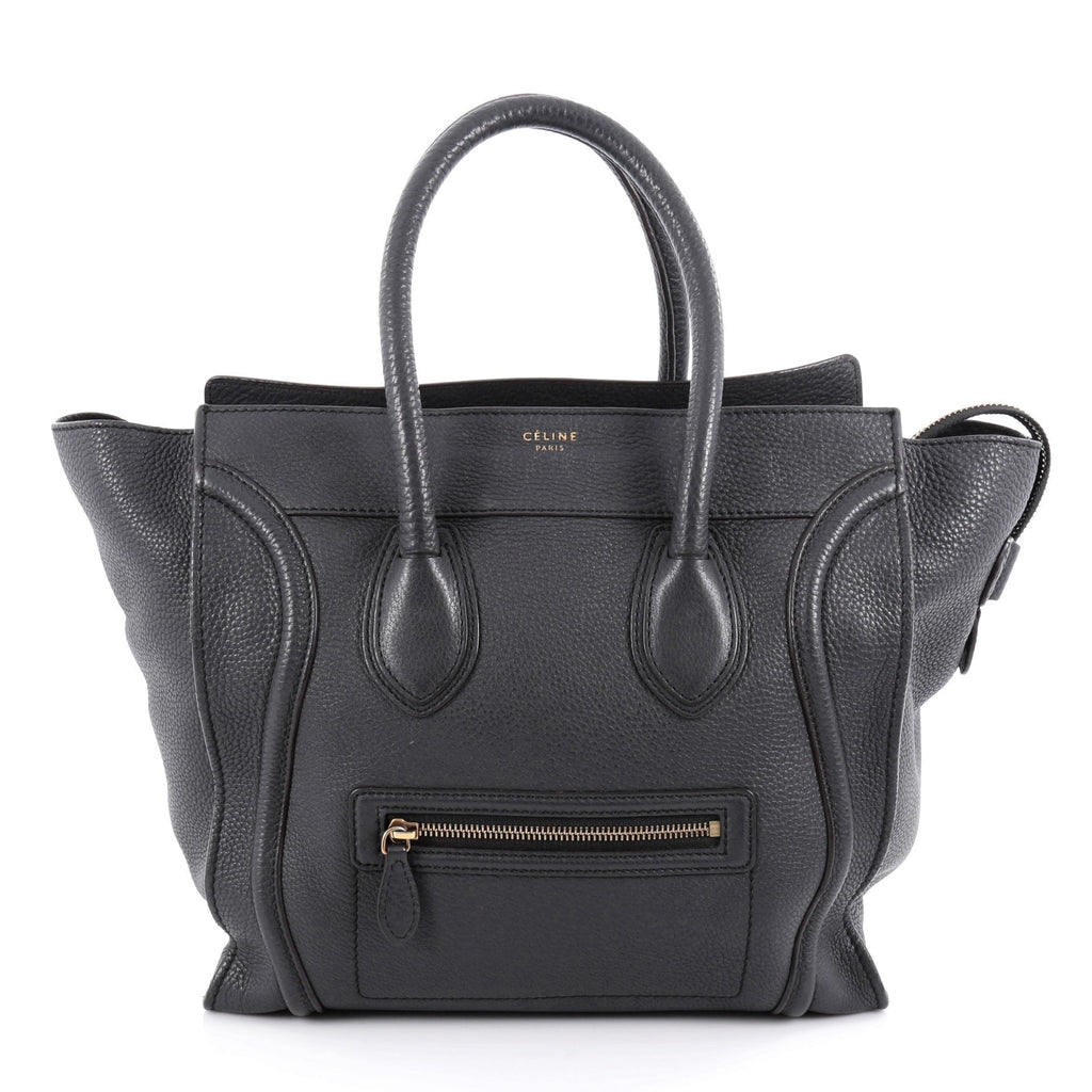 Luggage Handbag Grainy Leather Mini