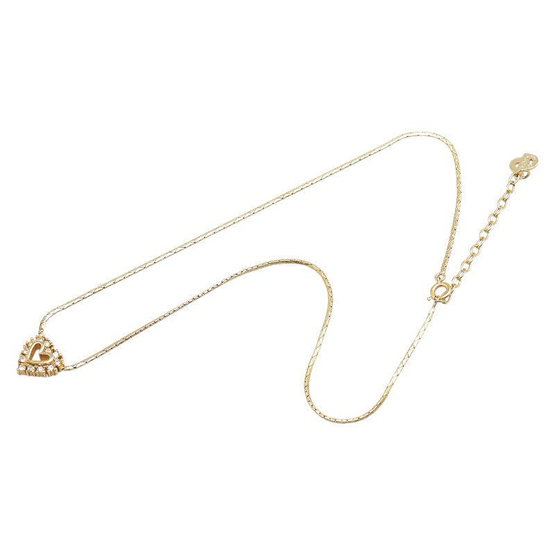 Dior Heart Motif Rhinestone Necklace