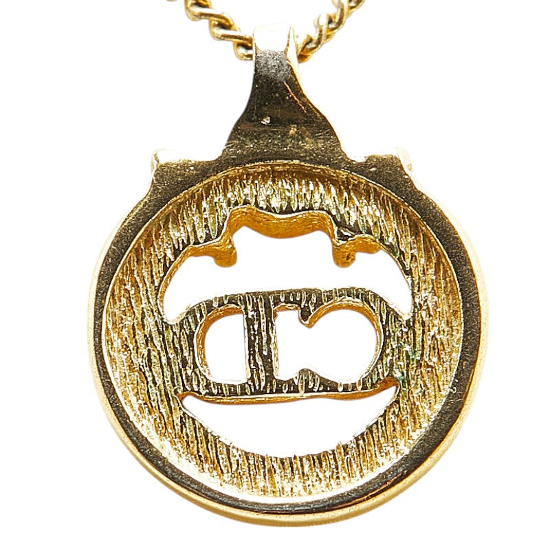 Dior CD Logo Rhinestone Necklace