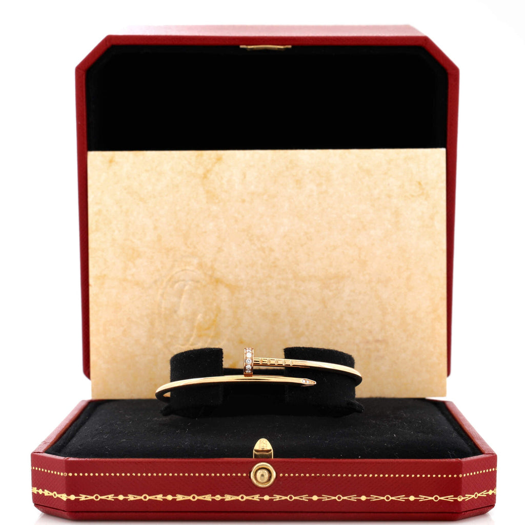 Juste un Clou Bracelet 18K Rose Gold with Diamonds Small