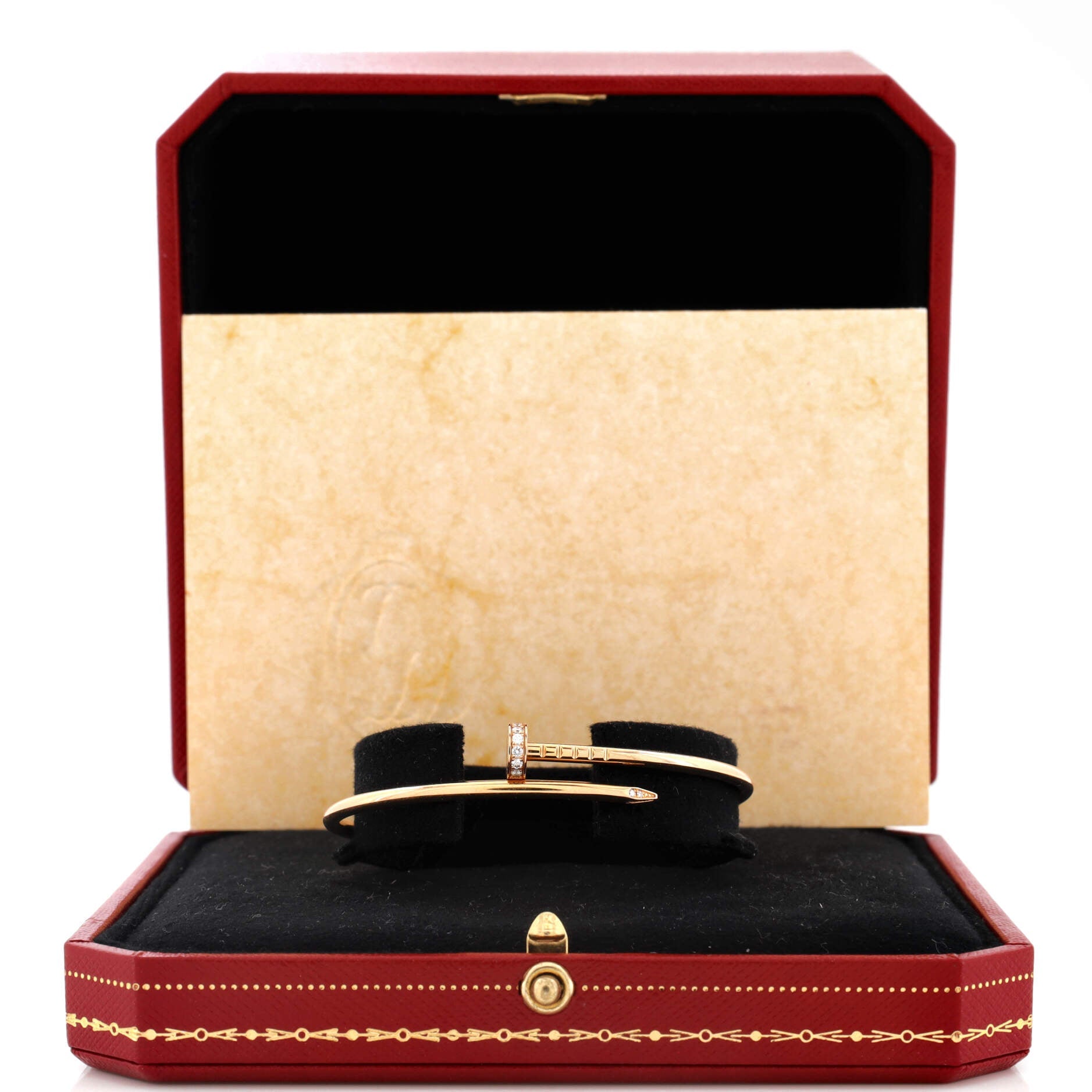 Juste un Clou Bracelet 18K Rose Gold with Diamonds Small