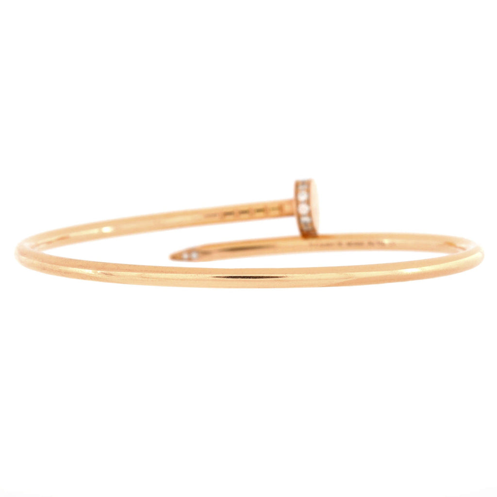 Juste un Clou Bracelet 18K Rose Gold with Diamonds Small