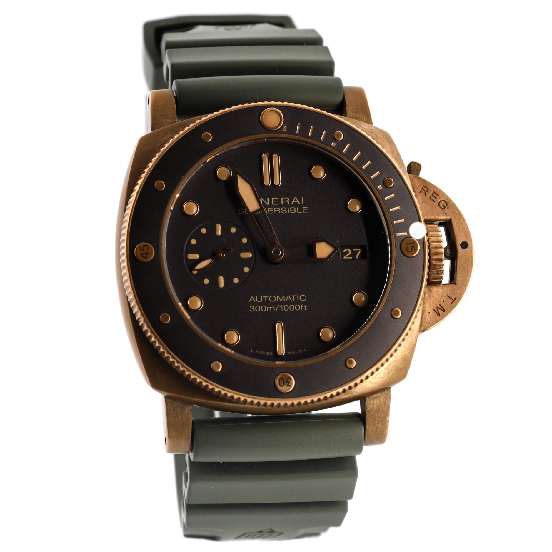 Submersible Bronzo 3 Days Automatic Watch Bronze with Ceramic and Rubber 47