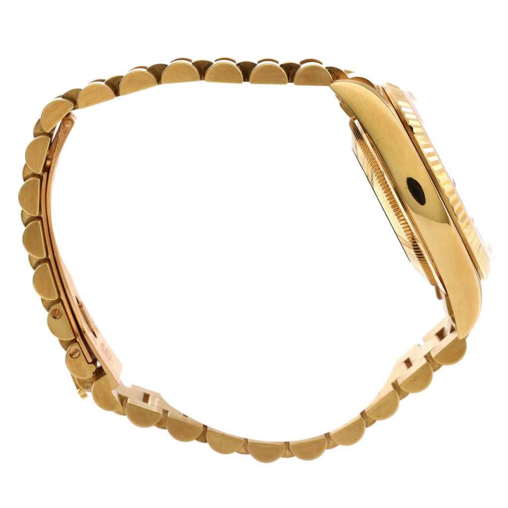 Oyster Perpetual President Day-Date Automatic Watch Yellow Gold with Round and Baguette Diamond Markers 36