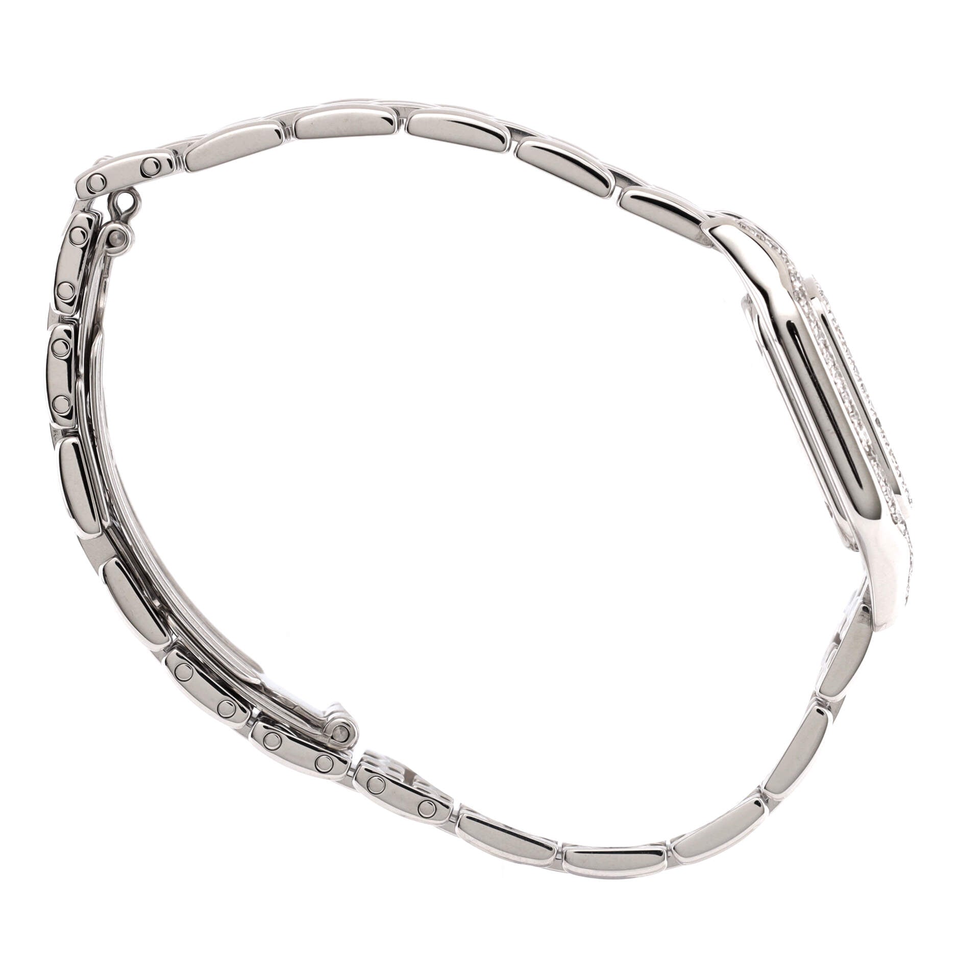Panthere de Cartier Quartz Watch White Gold with Diamond Bezel and Lugs 22