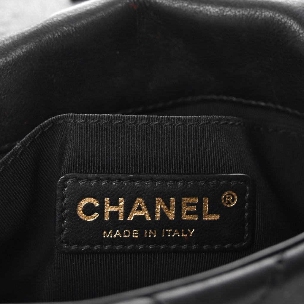 Calfskin Mini Chain Me Flap Black