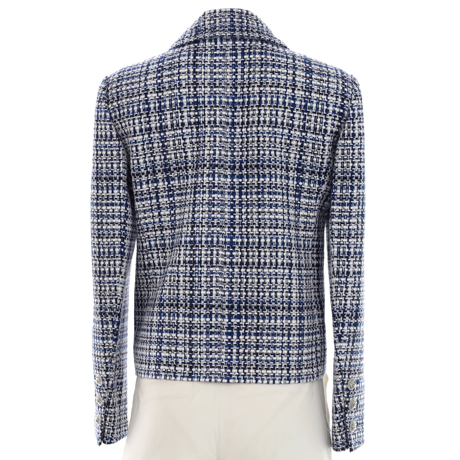 Women's CC Button Double Breasted Jacket Tweed