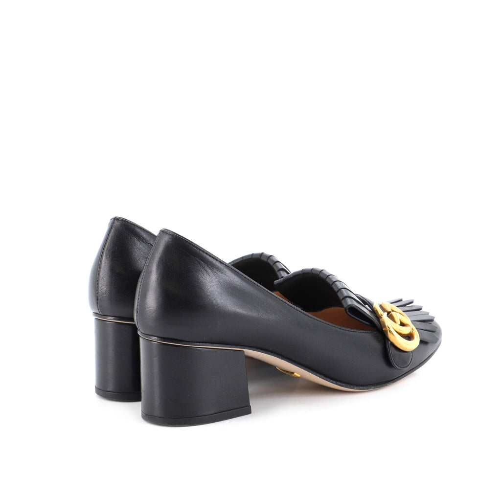 Women's GG Marmont Fringed Pumps Leather
