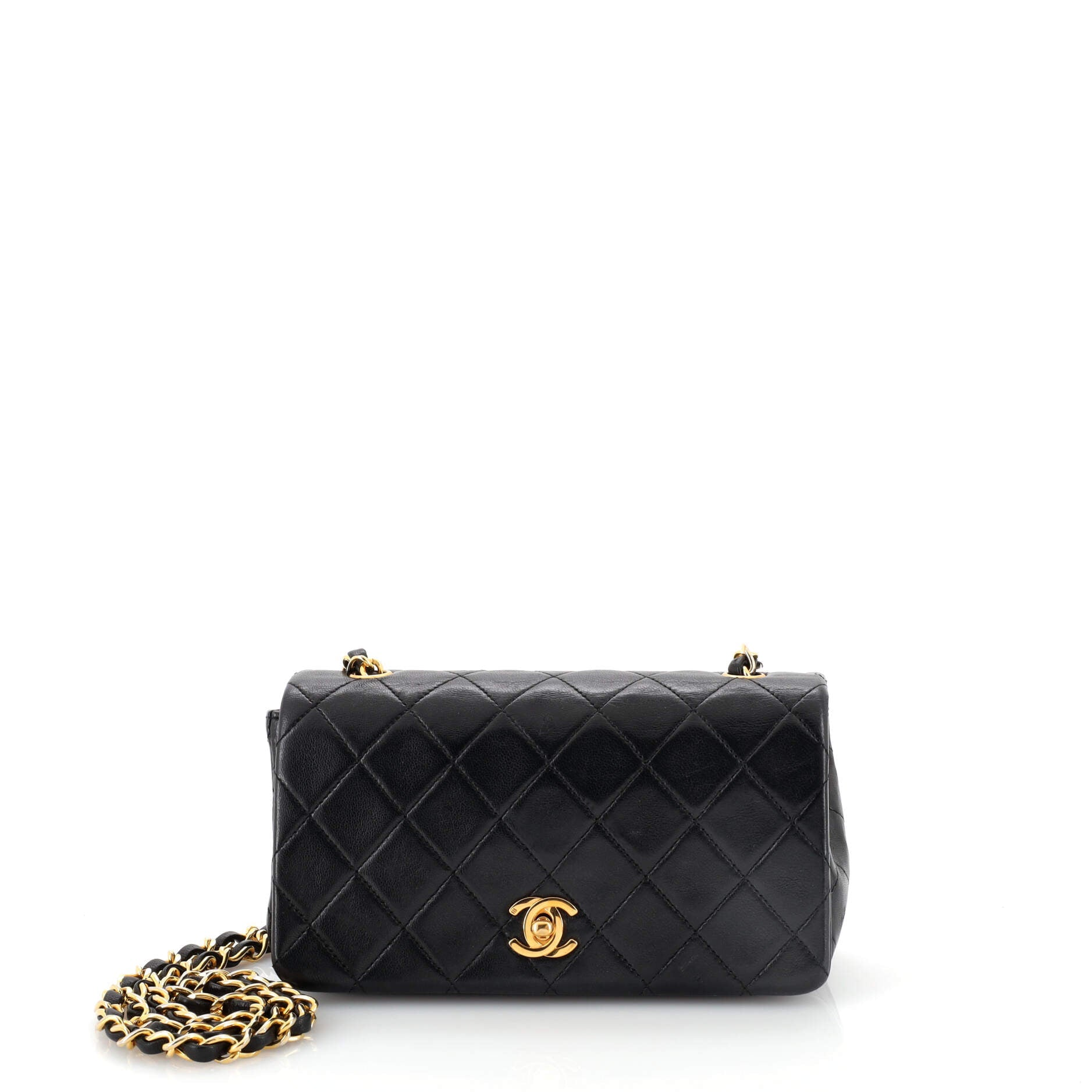 Vintage Full Flap Bag Quilted Lambskin Mini