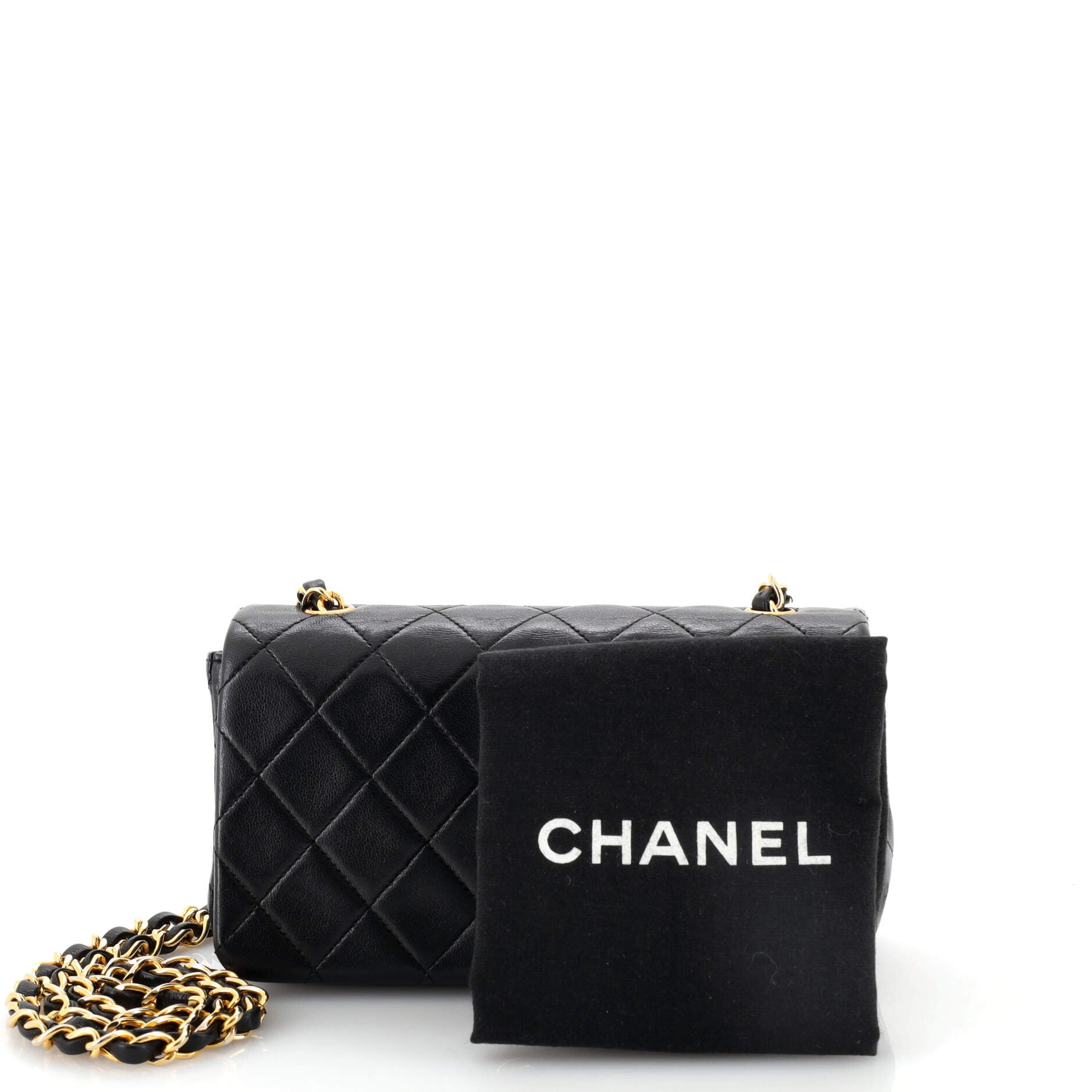 Vintage Full Flap Bag Quilted Lambskin Mini