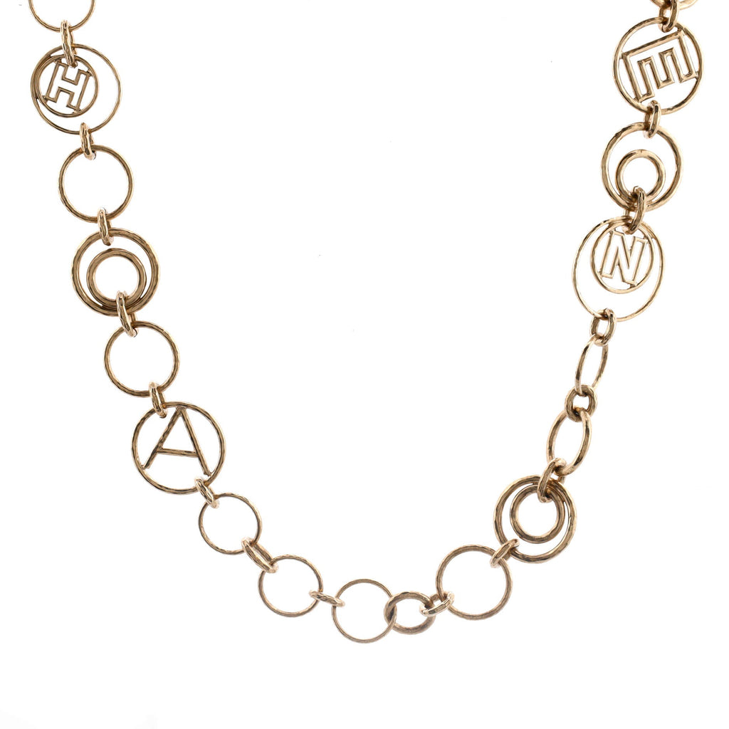 Paris-Cuba Hoop Logo Chain Belt Metal
