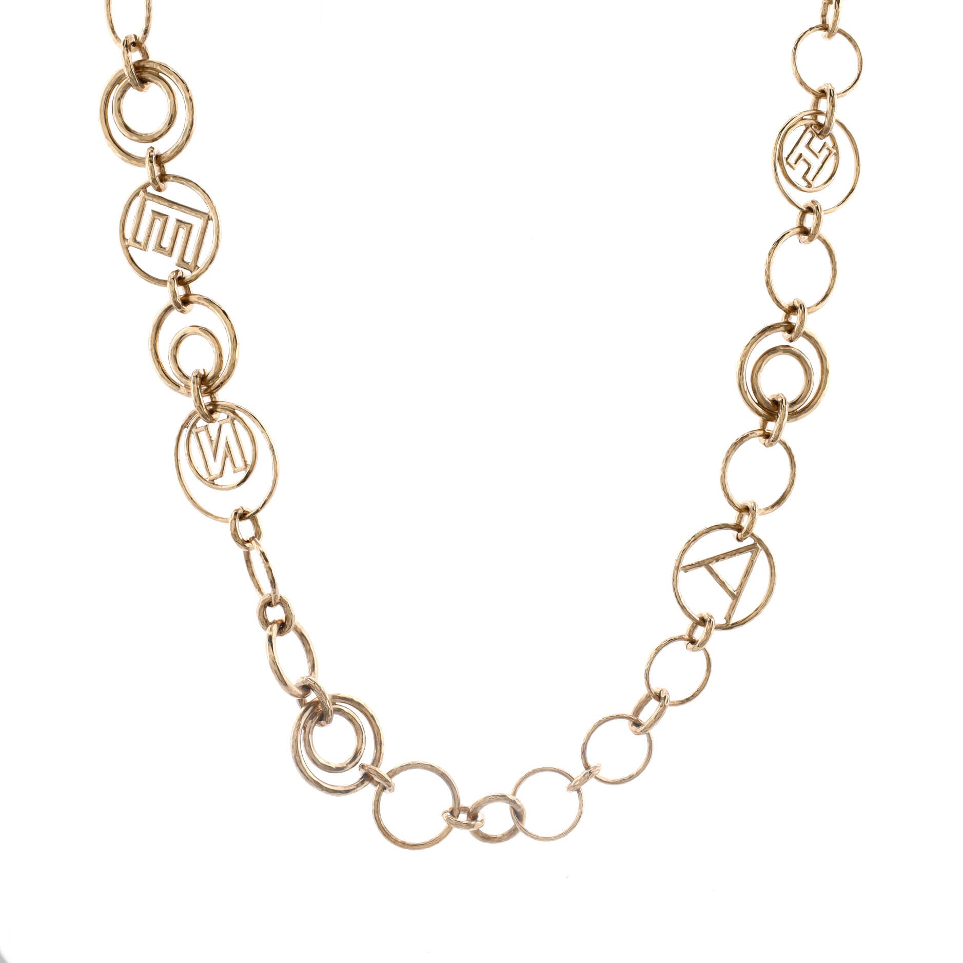 Paris-Cuba Hoop Logo Chain Belt Metal
