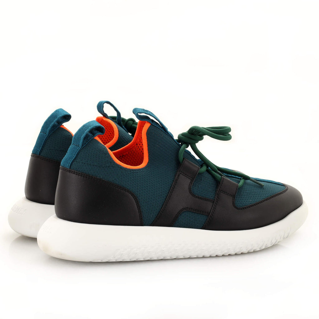 Women's Duel Sneakers Leather and Fabric