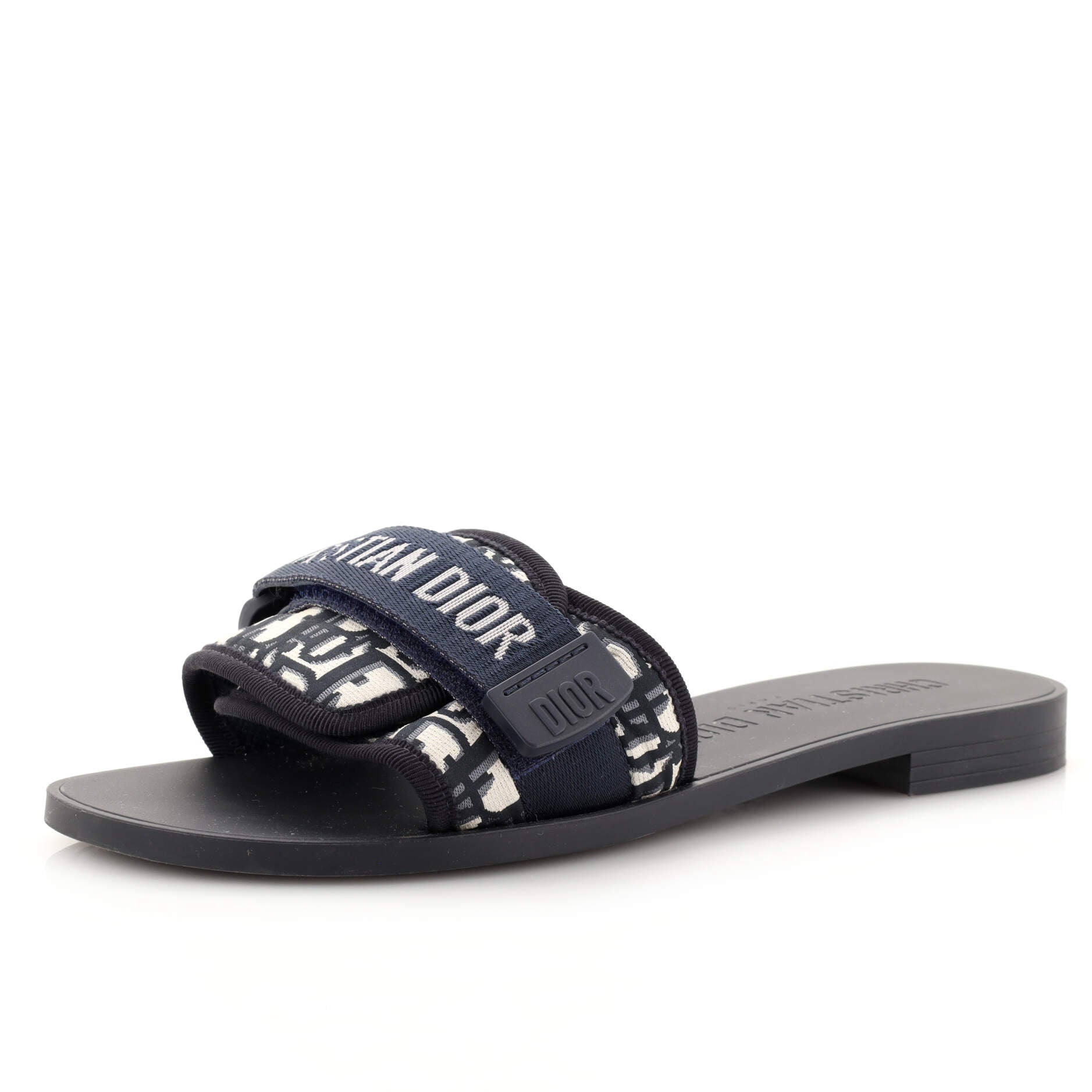 Women's Dio(r)evolution Slide Sandals Oblique Fabric