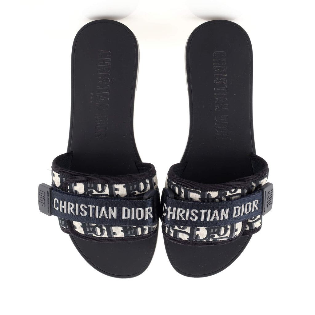 Women's Dio(r)evolution Slide Sandals Oblique Fabric