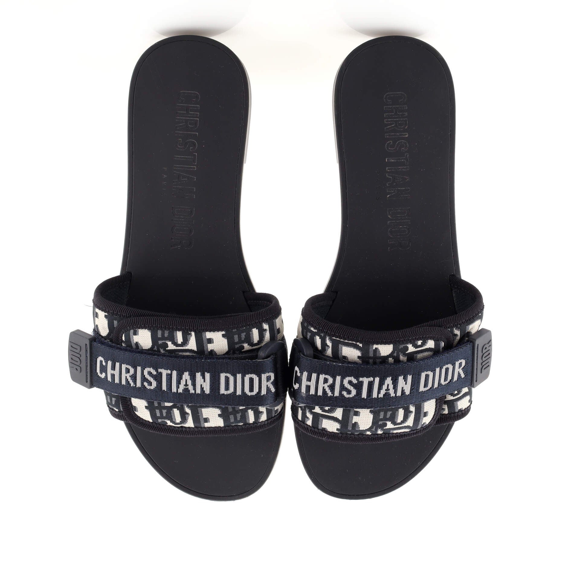 Women's Dio(r)evolution Slide Sandals Oblique Fabric
