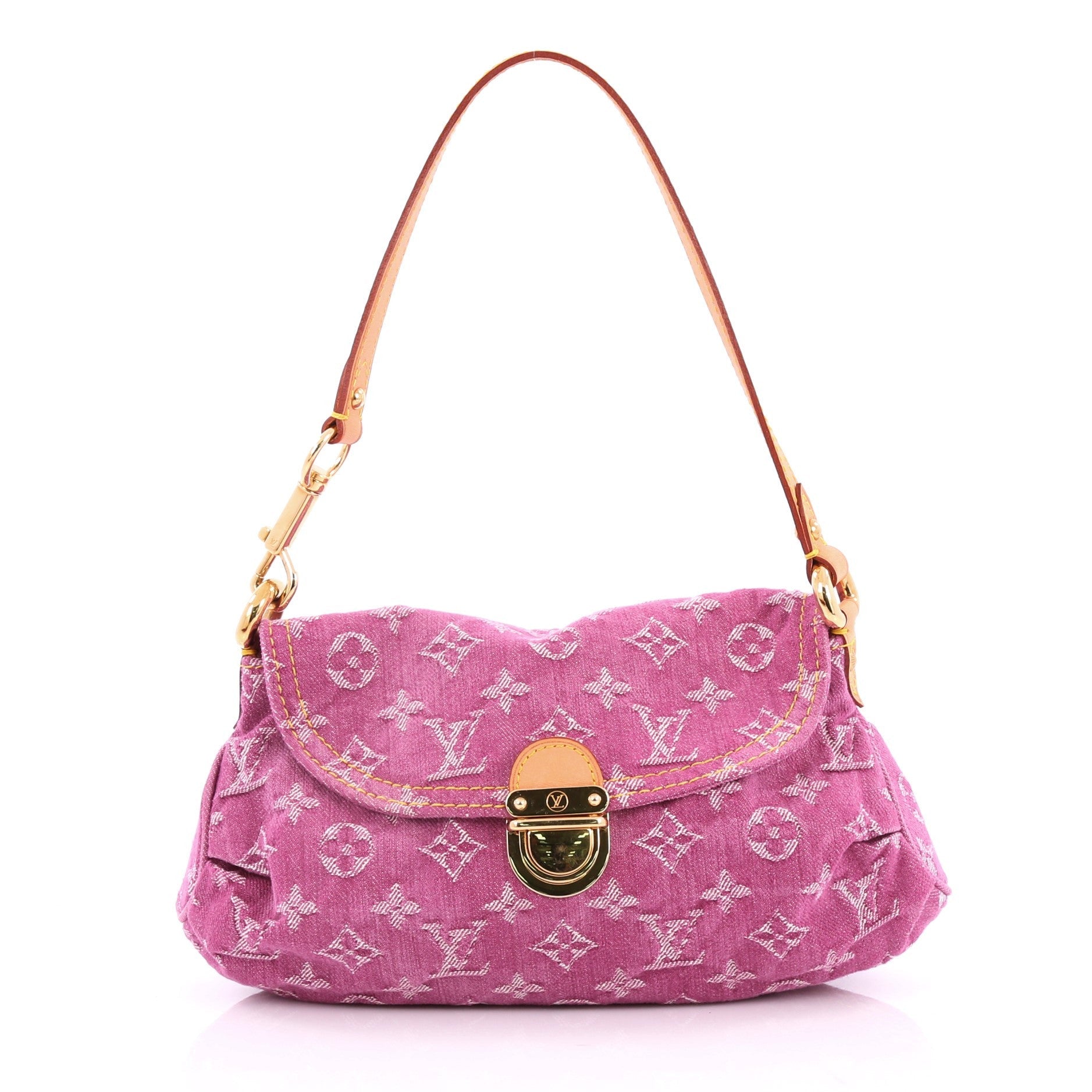Pleaty Handbag Denim Mini