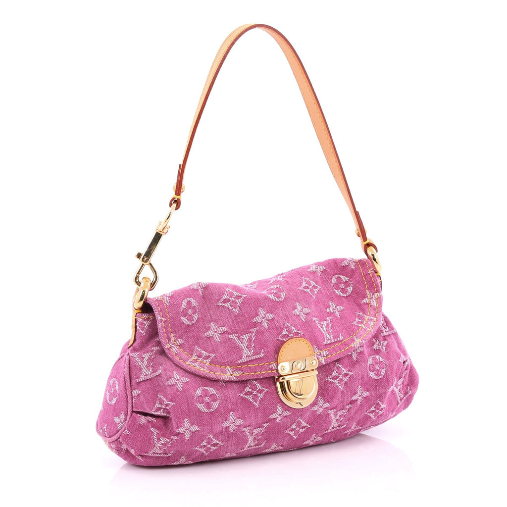Pleaty Handbag Denim Mini