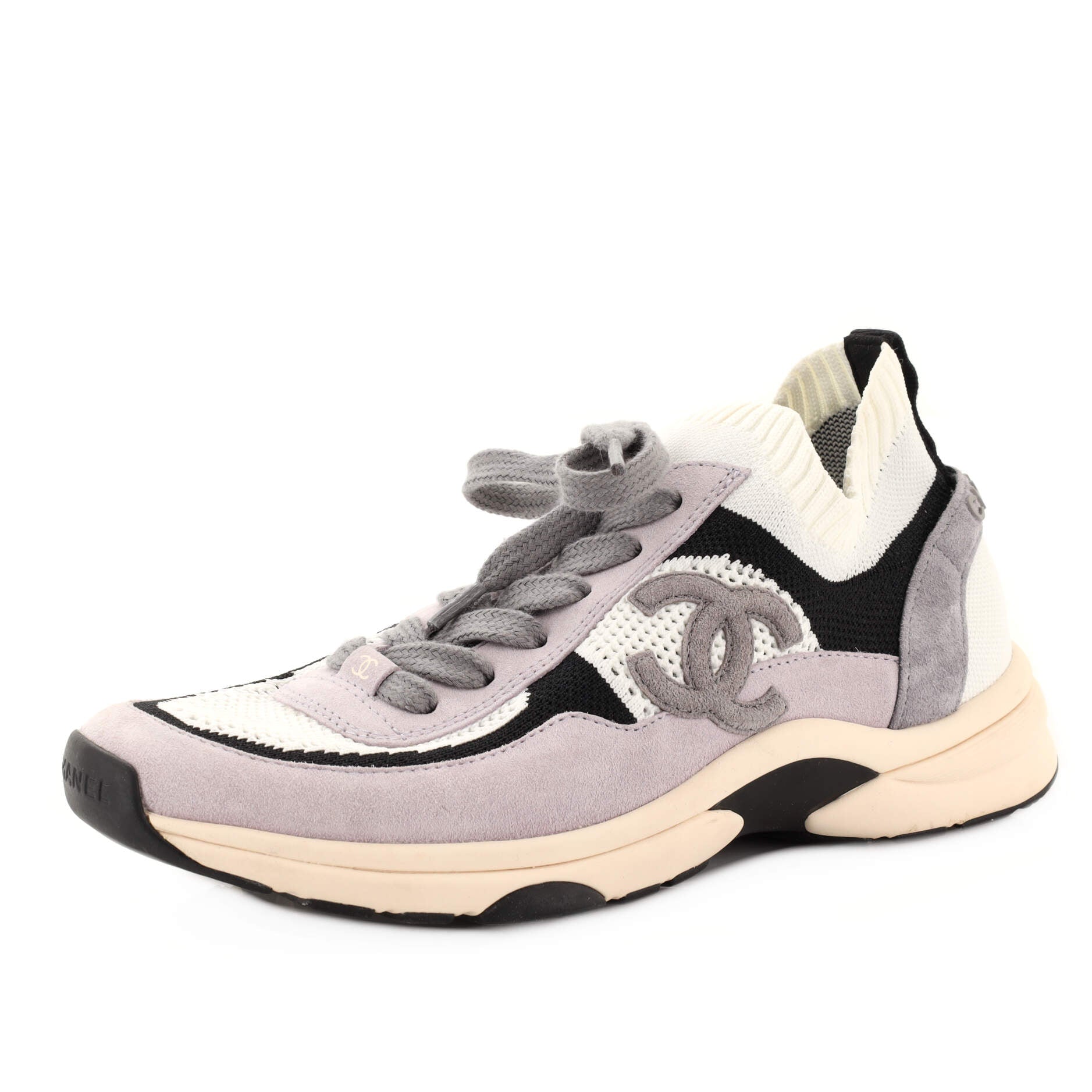 Women's CC Low-Top Sneakers Suede and Mesh