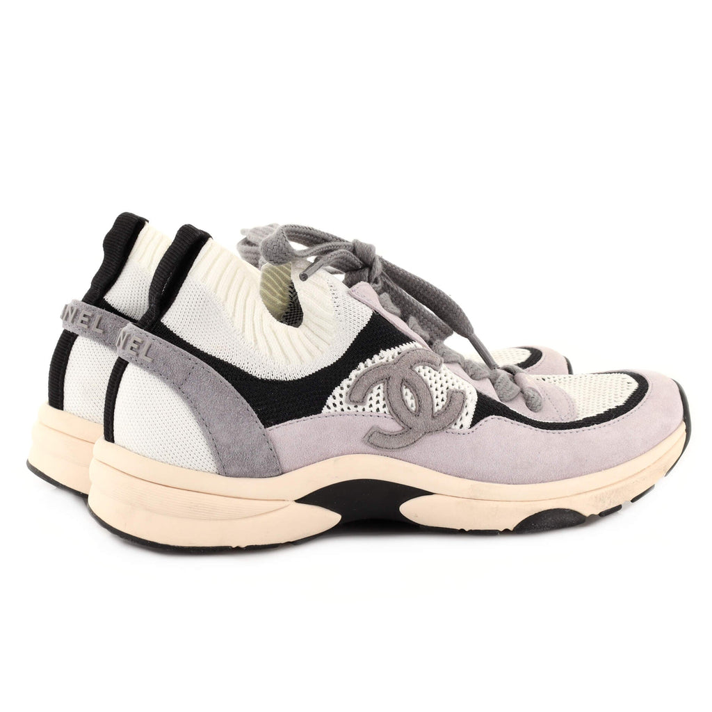 Women's CC Low-Top Sneakers Suede and Mesh