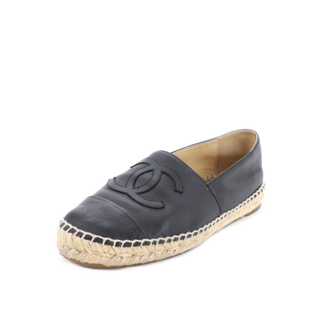 Women's CC Cap Toe Espadrilles Leather