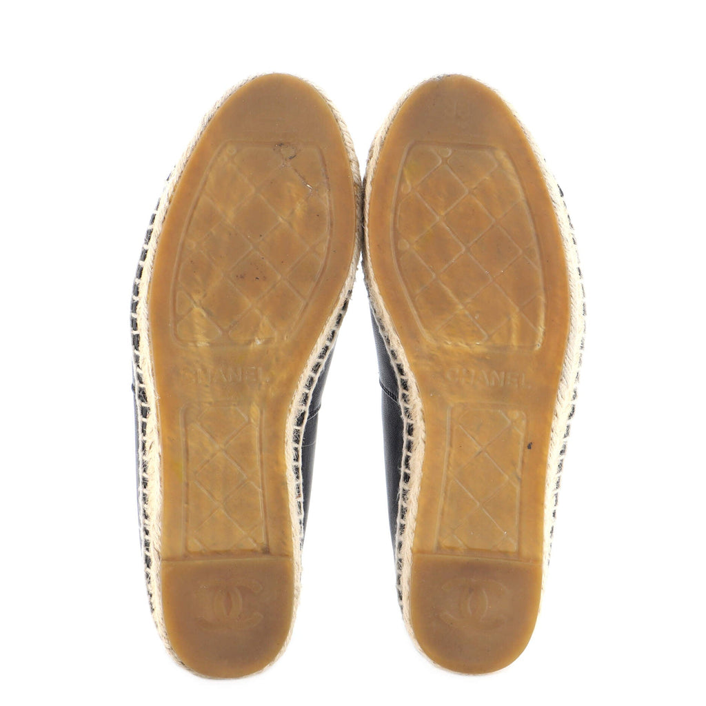 Women's CC Cap Toe Espadrilles Leather