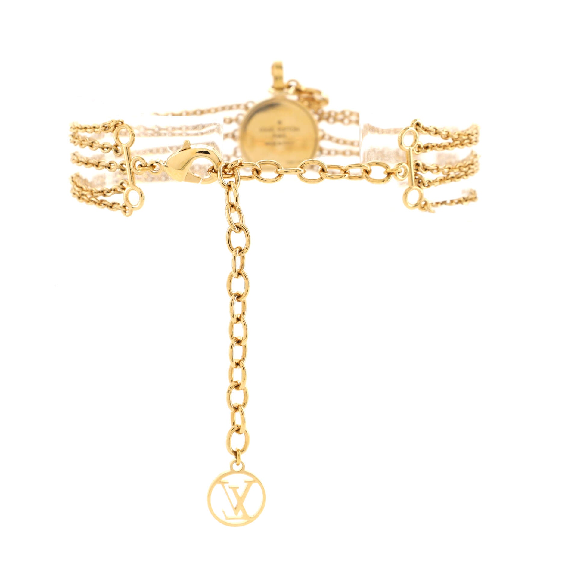 Boite Chapeau Multi-Chain Bracelet Metal with Monogram Canvas