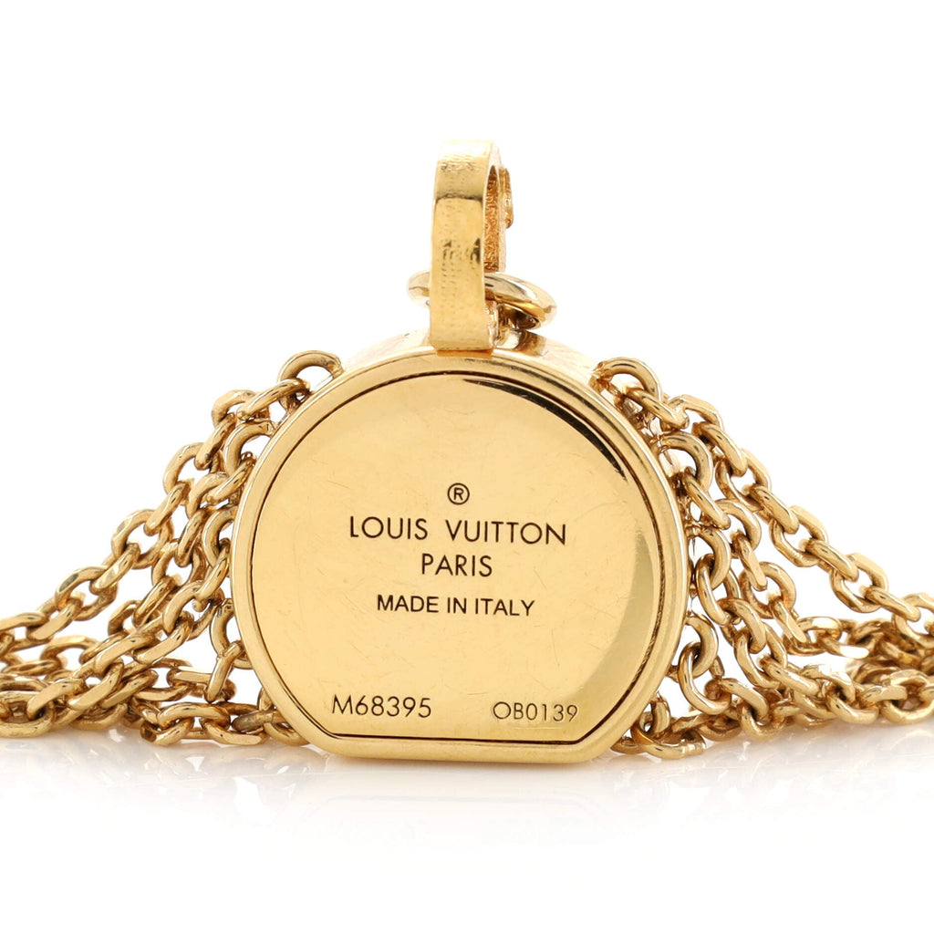 Boite Chapeau Multi-Chain Bracelet Metal with Monogram Canvas