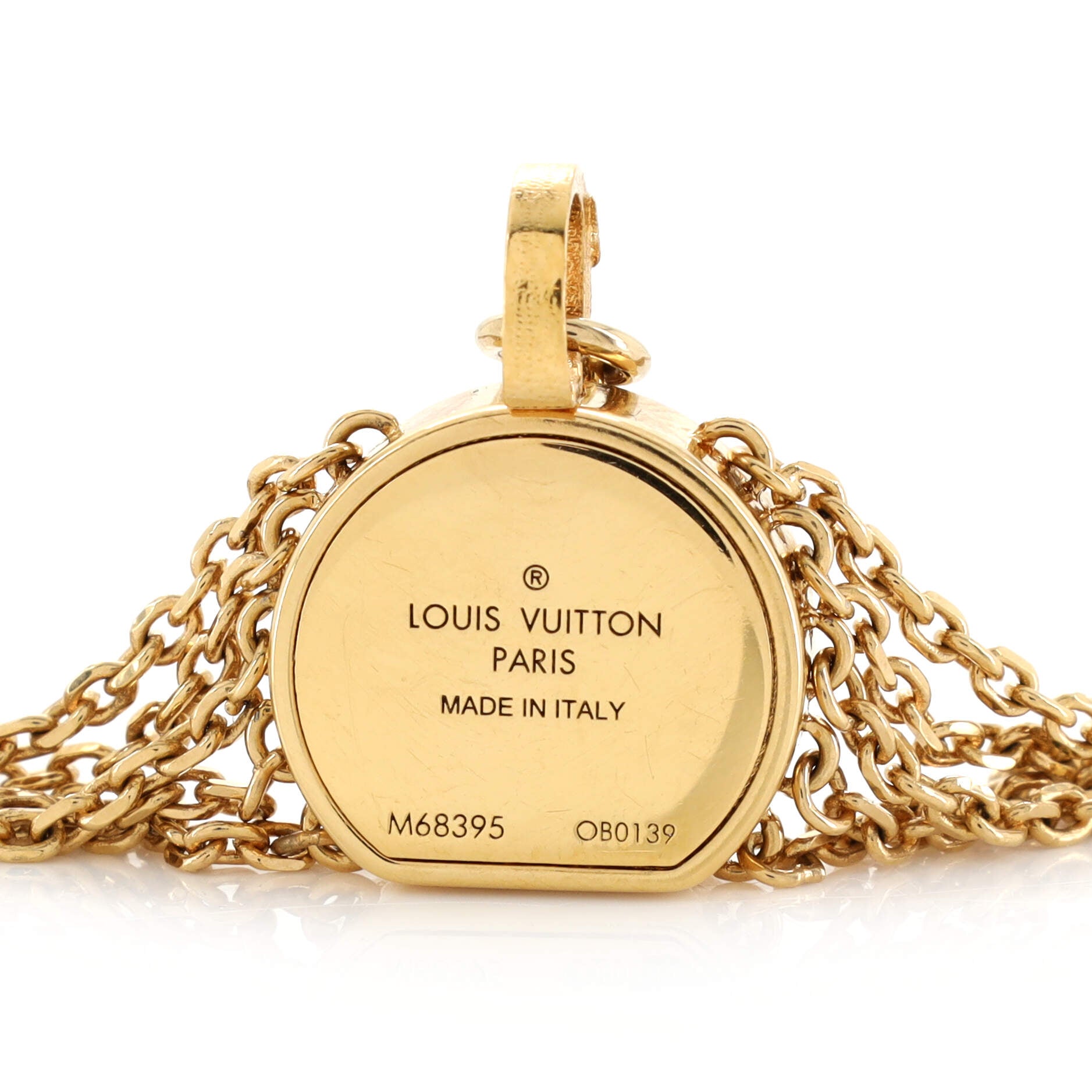 Boite Chapeau Multi-Chain Bracelet Metal with Monogram Canvas