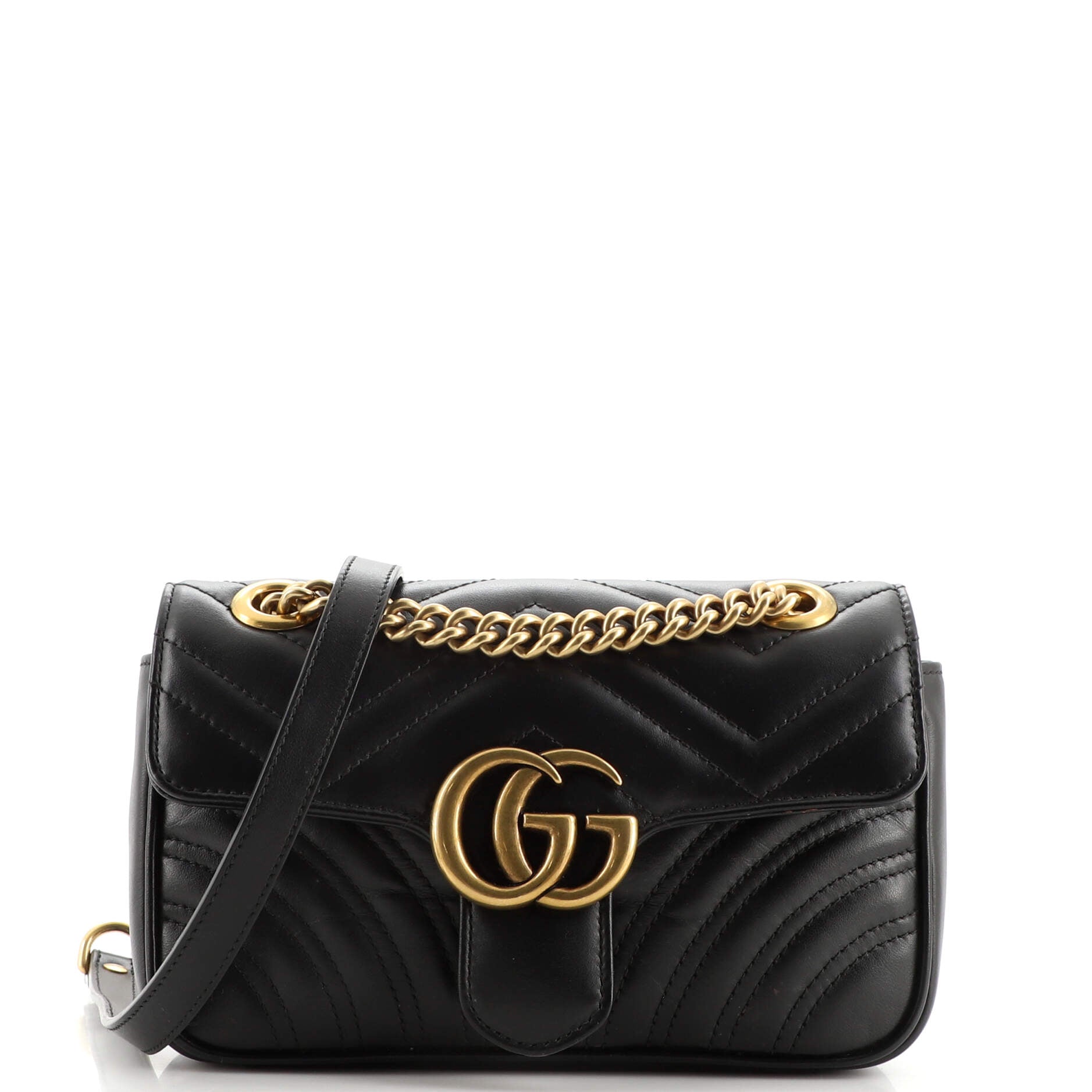 GG Marmont Flap Bag Matelasse Leather Mini