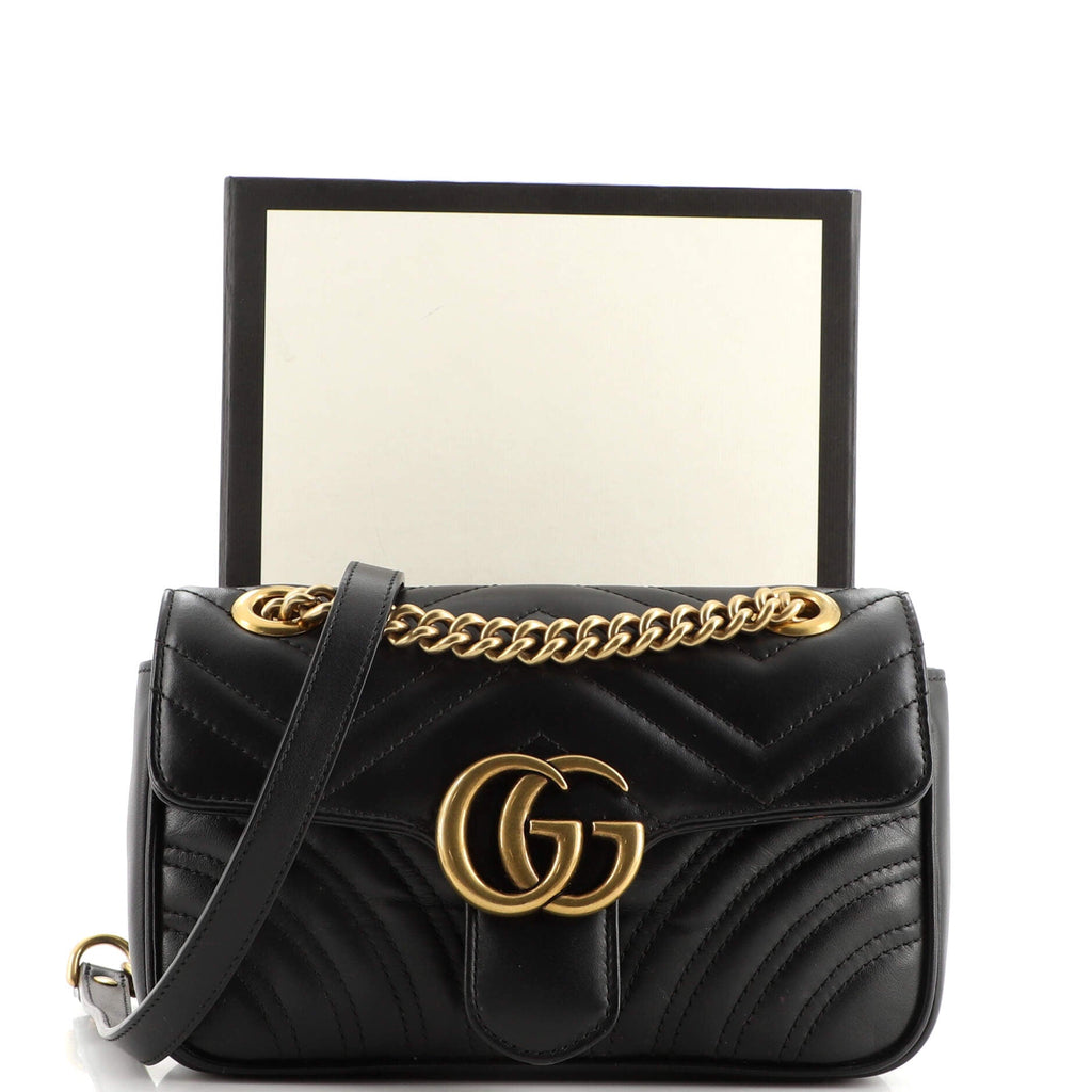 GG Marmont Flap Bag Matelasse Leather Mini