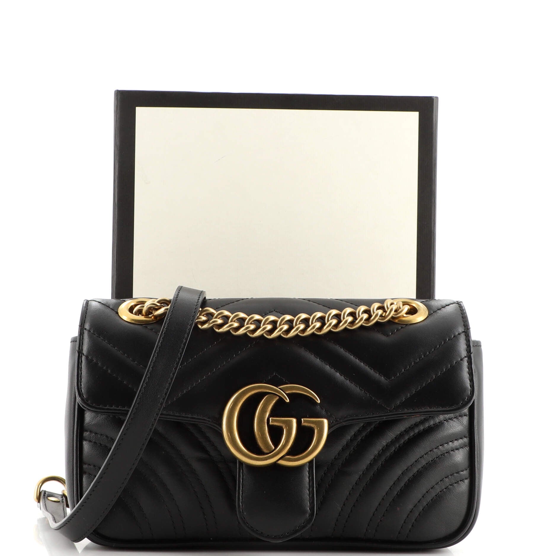 GG Marmont Flap Bag Matelasse Leather Mini