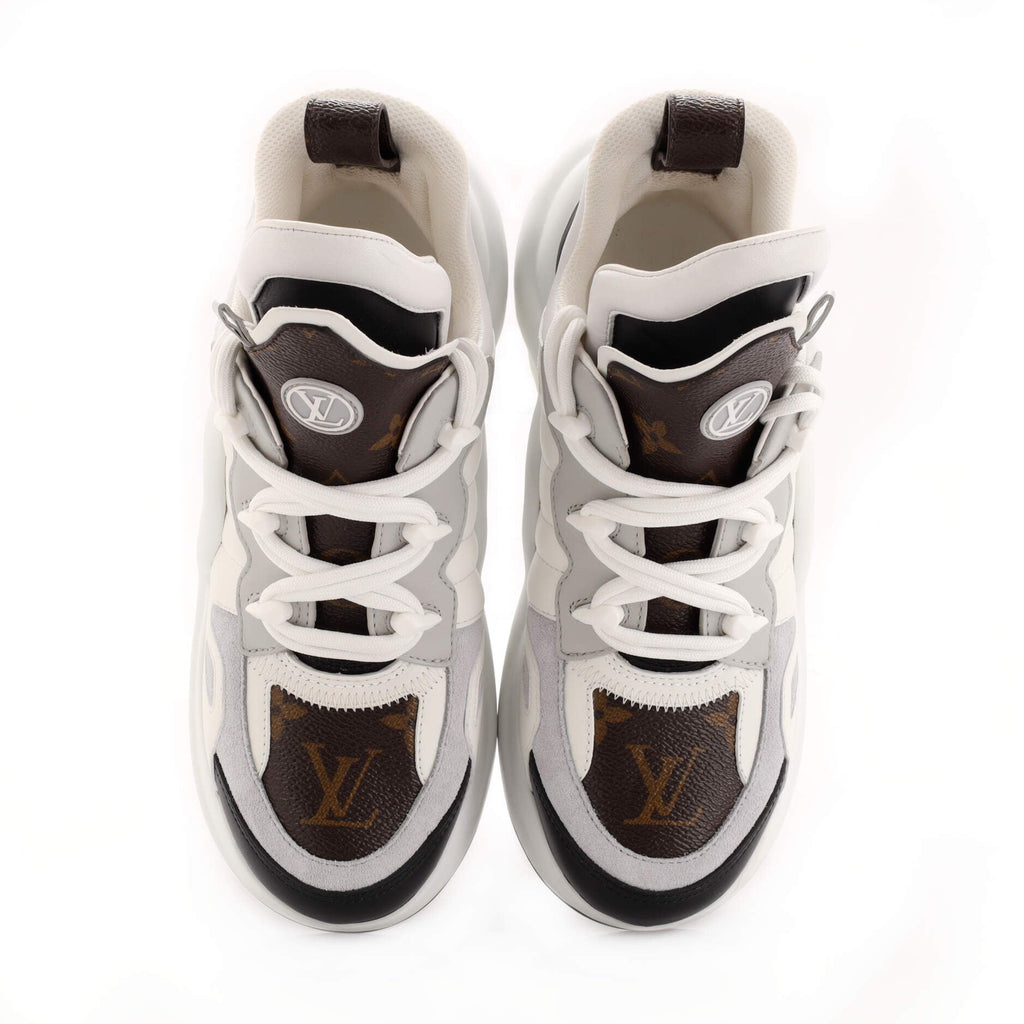 Women's LV Archlight Sneakers Leather with Monogram Canvas and Suede