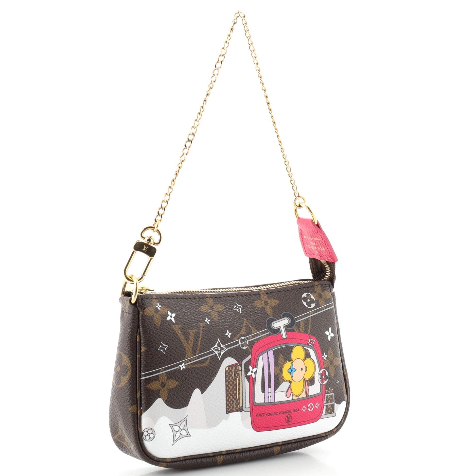 Pochette Accessoires Limited Edition Vivienne Xmas Monogram Canvas Mini