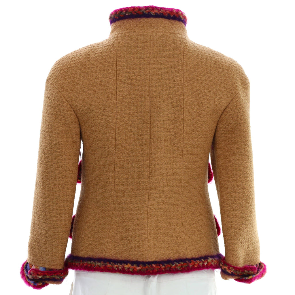 Women's Braid Trim Four Pocket Jacket Tweed