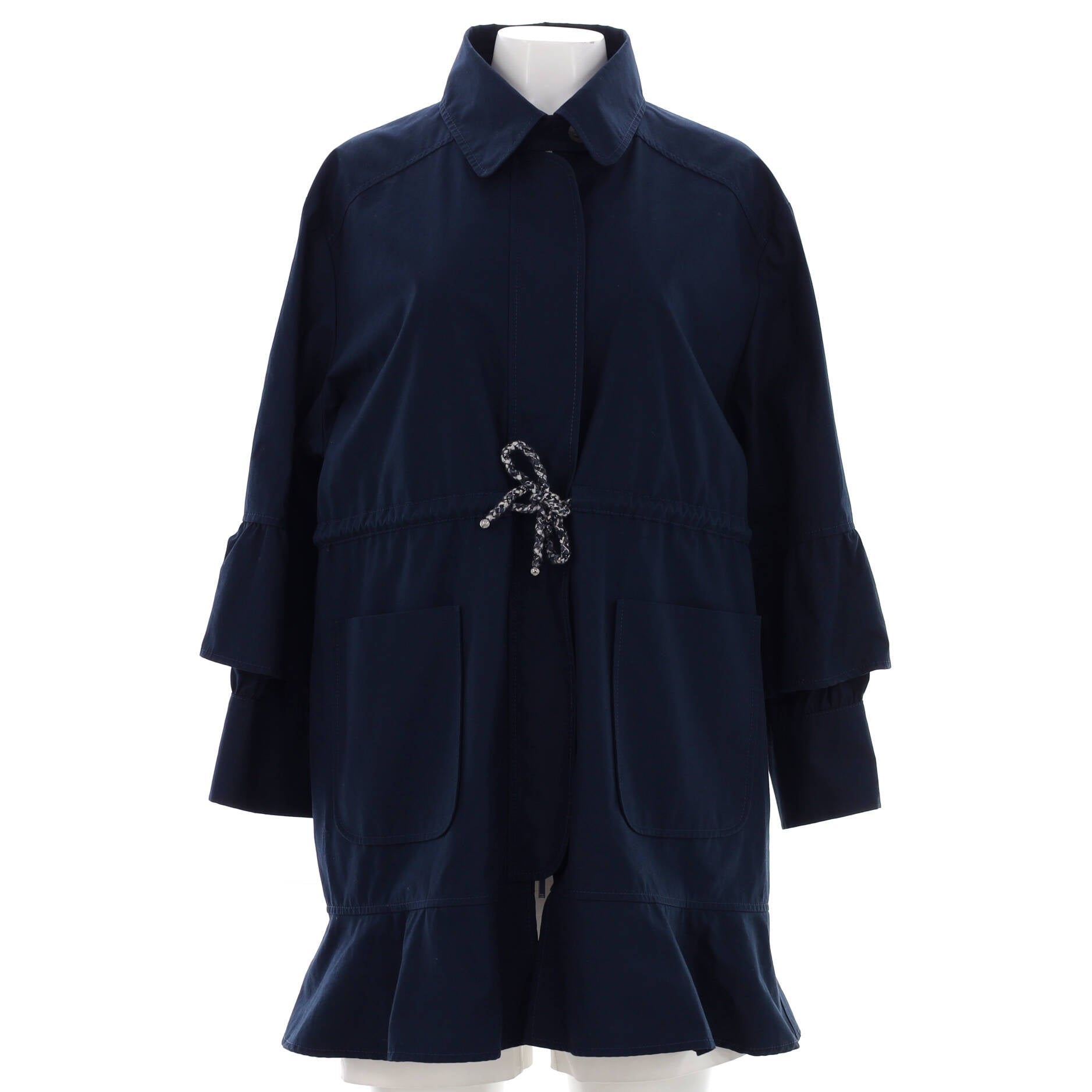 Women's Drawstring Coat Cotton